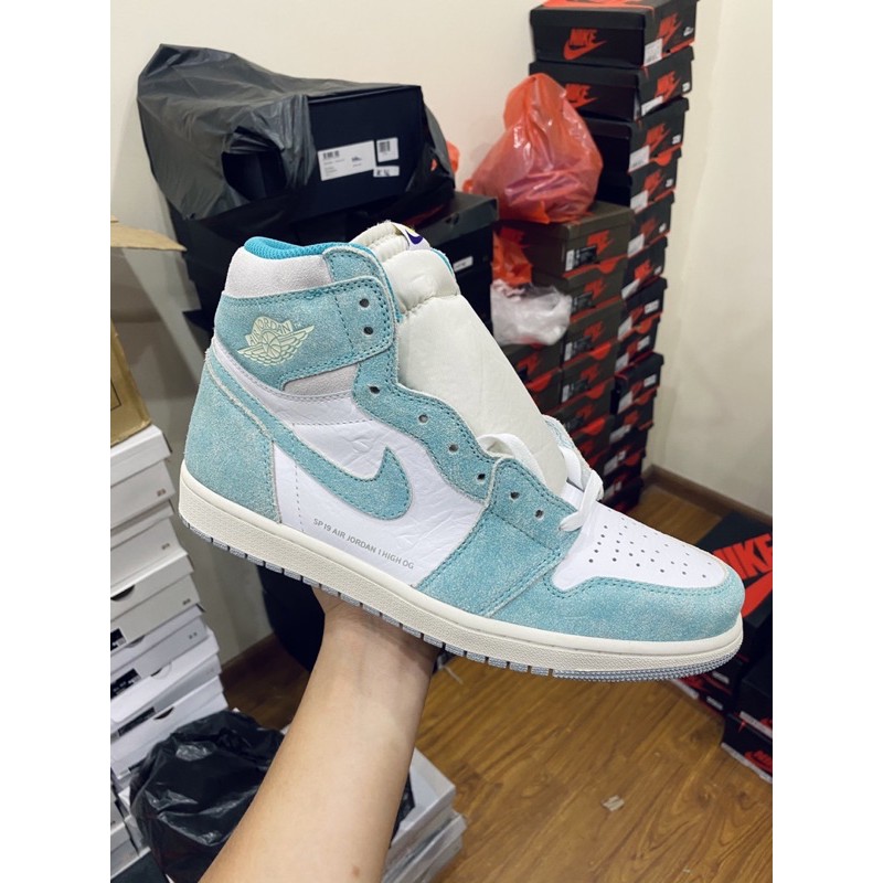 [AGsneaker] Giày thể thao cổ cao xanh ngọc chân bè fit lên 1 size... | BigBuy360 - bigbuy360.vn