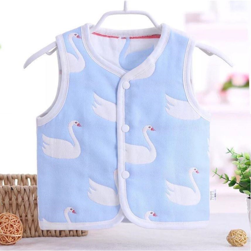 áo ghile cotton 2 mặt cho bé yêu