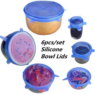 SET 6 NẮP SILICONE BẢO QUẢN THỰC PHẨM