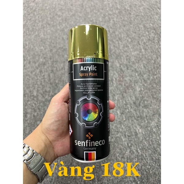 Sơn mạ giả Vàng 24K Vàng 19K Bạc Đồng Crom Senfineco Germany