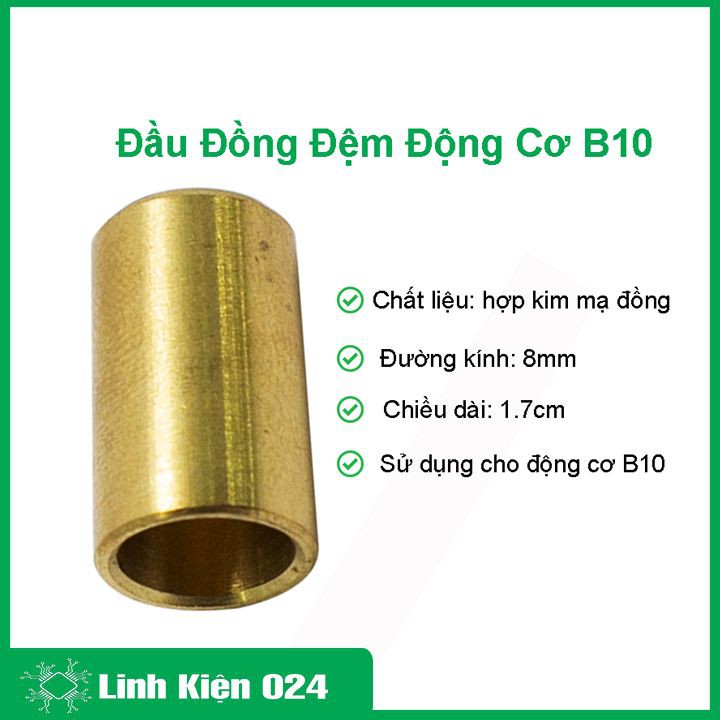 Đầu đồng đệm động cơ B10-8mm