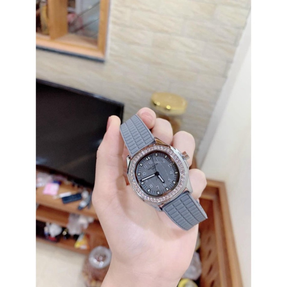 đồng hồ nữ đẹp Patek philippe đeo tay dây cao su silicon mặt vuông  hàng  cao cấp chống nước bảo hành 12 tháng DH09 | BigBuy360 - bigbuy360.vn