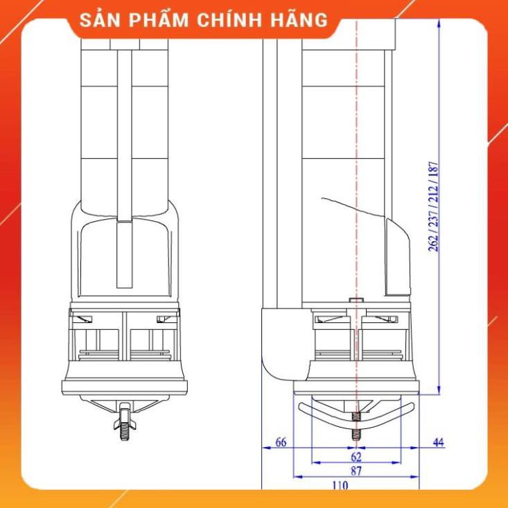 (FreeShip) Cụm xả 2 nhấn bồn cầu Liền Khối loại tốt