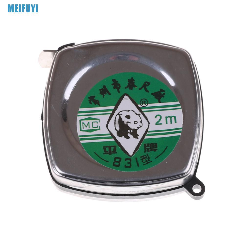 Thước dây mini bằng kim loại có thể thu gọn dài 2m