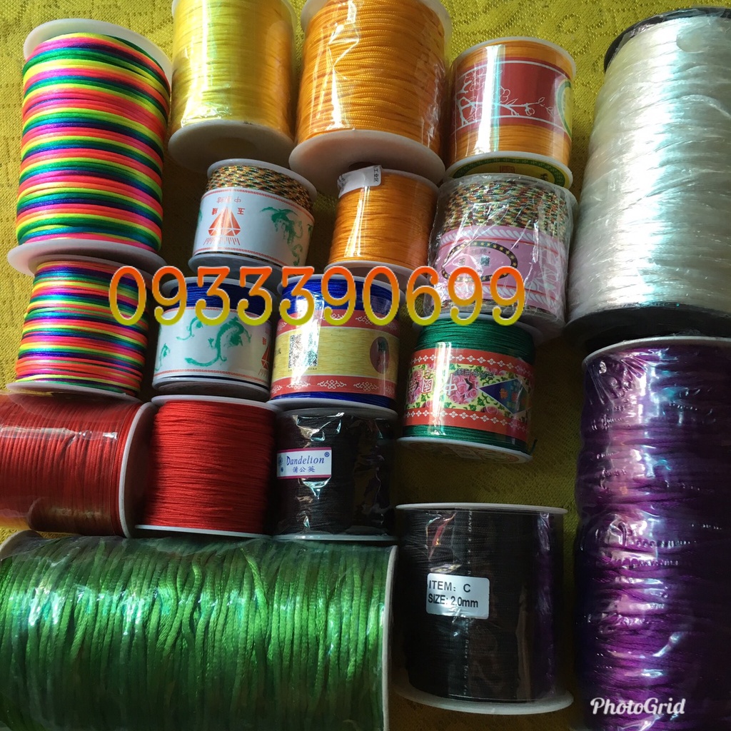 Sỉ: Cuộn dây dù đan thắt vòng tay (INBOX CHỌN MÀU)