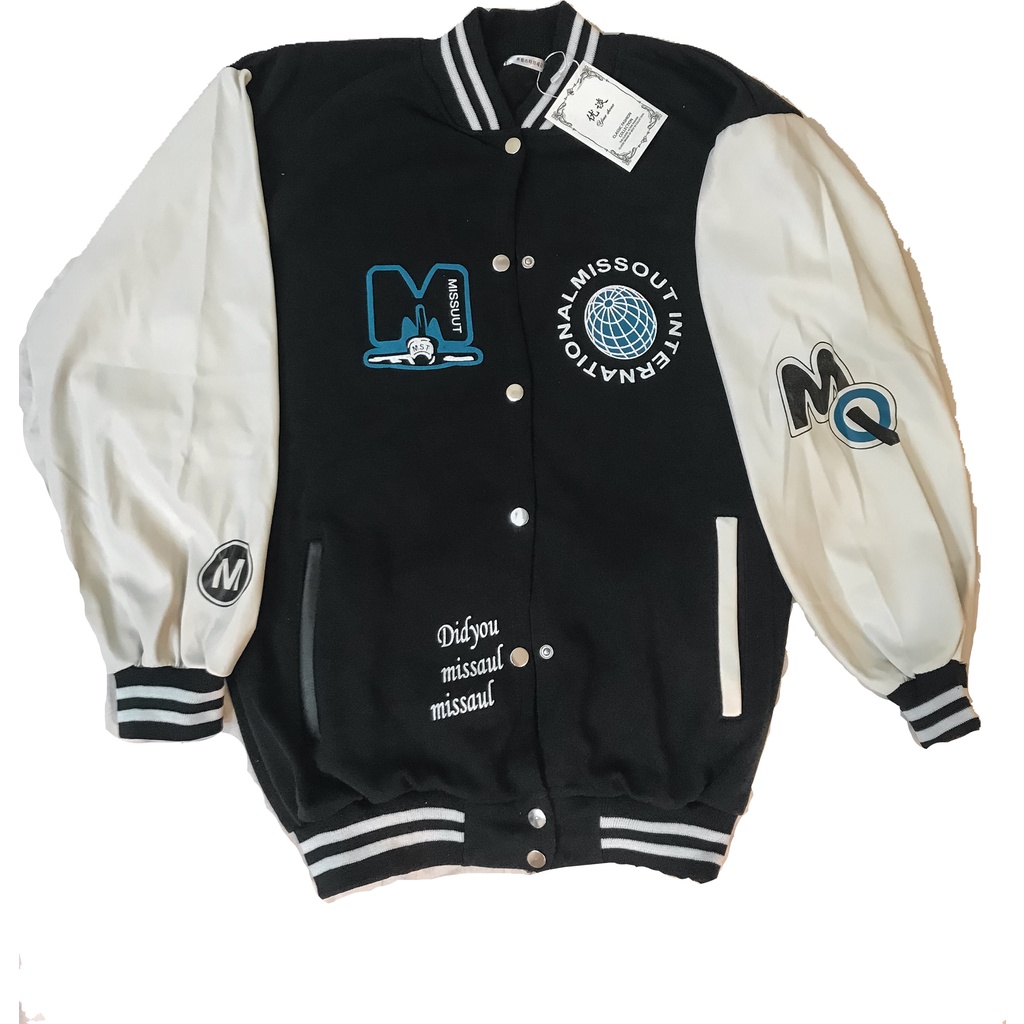 Áo Khoác Nam Nữ Tay Da Chất Siêu Đẹp, Mặc Thu Đông