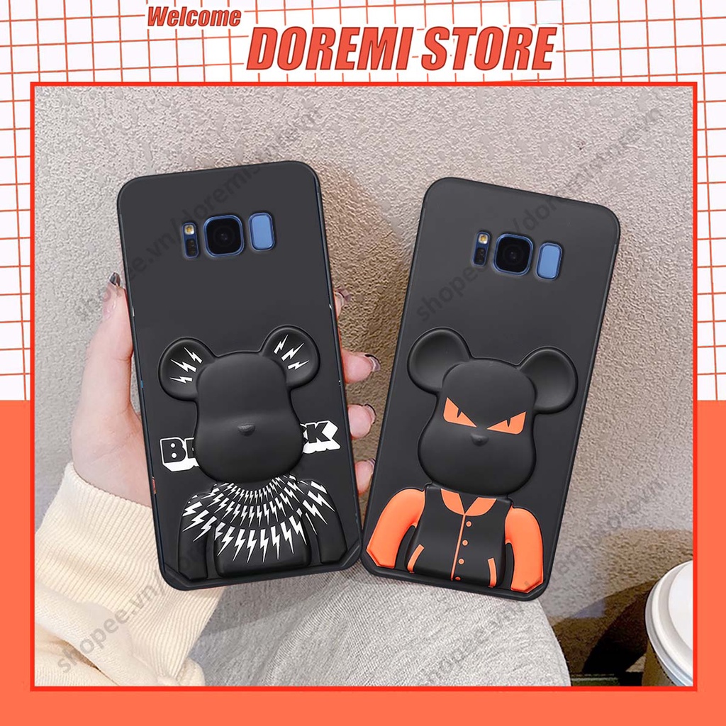 Ốp lưng Samsung S8 / S8 Plus / S8+ hình kaws, kith, bear brick nổi 3D phong cách độc đáo