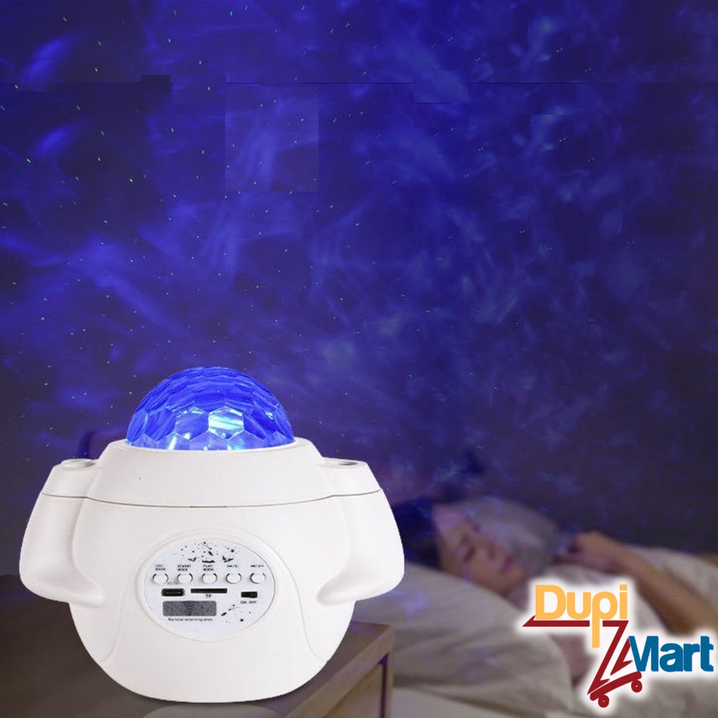 Đèn Ngủ Chiếu Sao Trăng Mây Hình Chiếu Sắc Nét Đẹp Huyền Ảo - Đèn Led Chiếu Trần Bầu Trời Sao Sóng Biển Loa Bluetooth