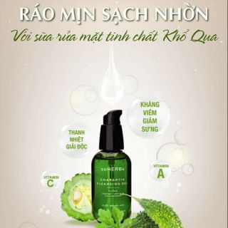 Sữa rửa mặt khổ qua soHERBs dạng gel