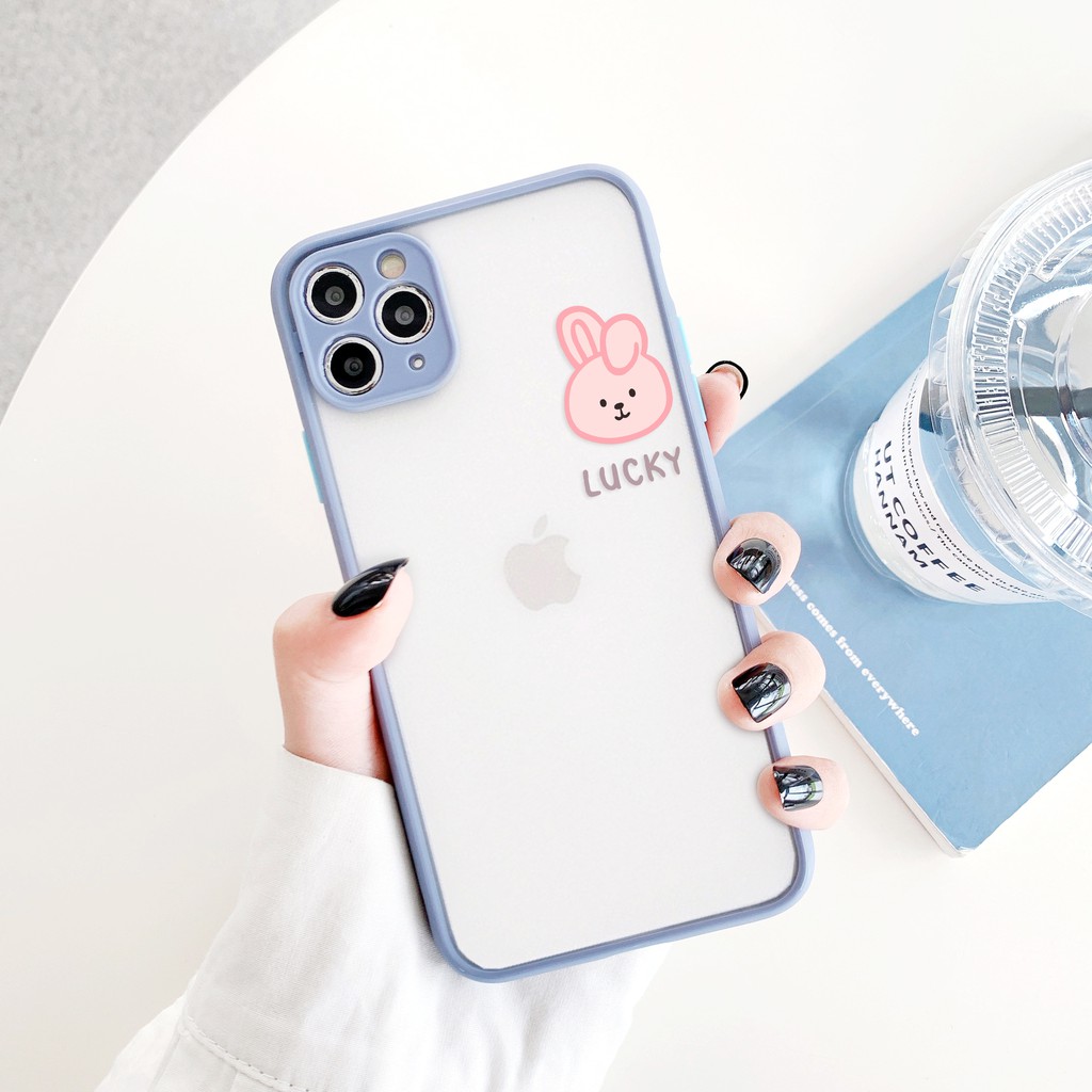 Ốp lưng iphone Lucky nhám viền nổi cong 6/6plus/6s/6splus/7/7plus/8/8plus/x/xr/xs/11/12/13/pro/max/plus/promax | BigBuy360 - bigbuy360.vn