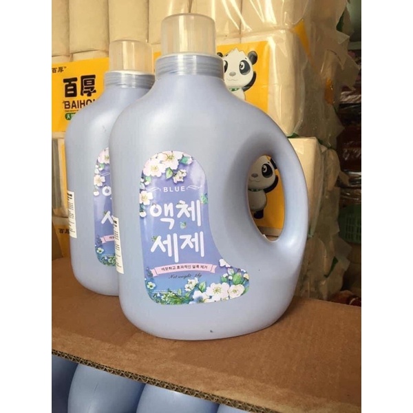 Nước giặt Blue can 2 lít siêu thơm can màu xanh hoặc hồng