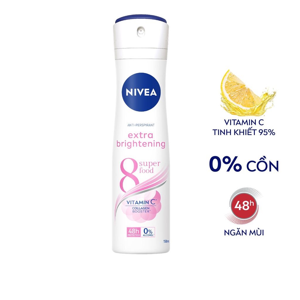 Xịt Ngăn Mùi NIVEA Sáng Mịn Tối Ưu 150ml 82967