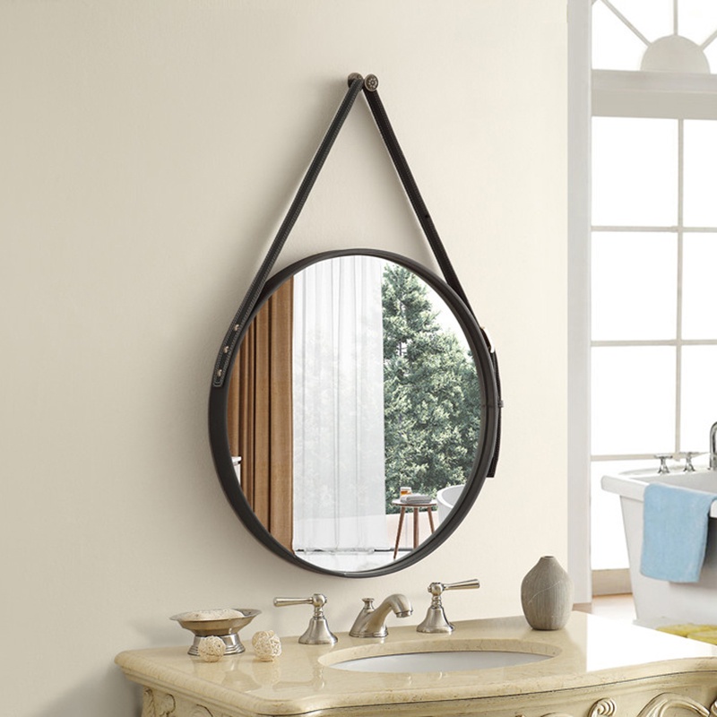 gương deco dây da cao cấp, siêu đà, soi cực sáng cực đẹp