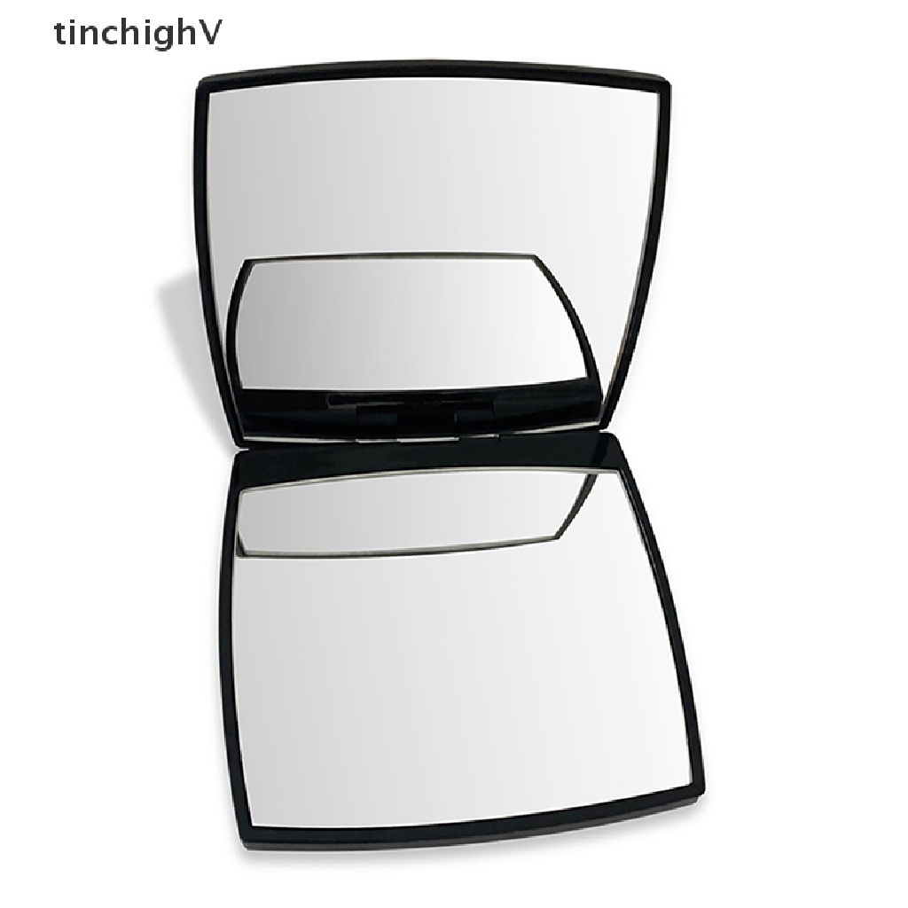 Gương Trang Điểm Dạng Gập Hai Mặt Màu Đen Thời Trang Cho Nữ