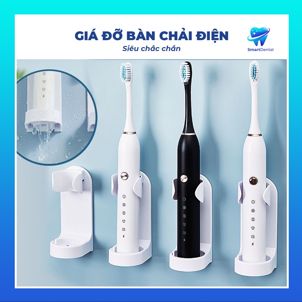 giá treo bàn chải đánh răng - kệ đỡ bàn chải điện dán tường tiện lợi thích hợp 98% các loại bàn chải