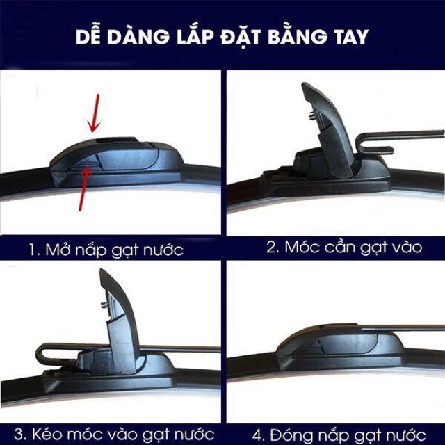 [Giá 1 chiếc] Gạt mưa Silicone Doly Chính Hãng | BigBuy360 - bigbuy360.vn