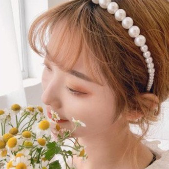 Băng đô đính ngọc trai đơn giản dành cho nữ
