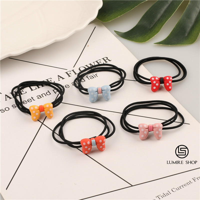 Dây Buộc Tóc Hình Nơ Dễ Thương Cho Nữ