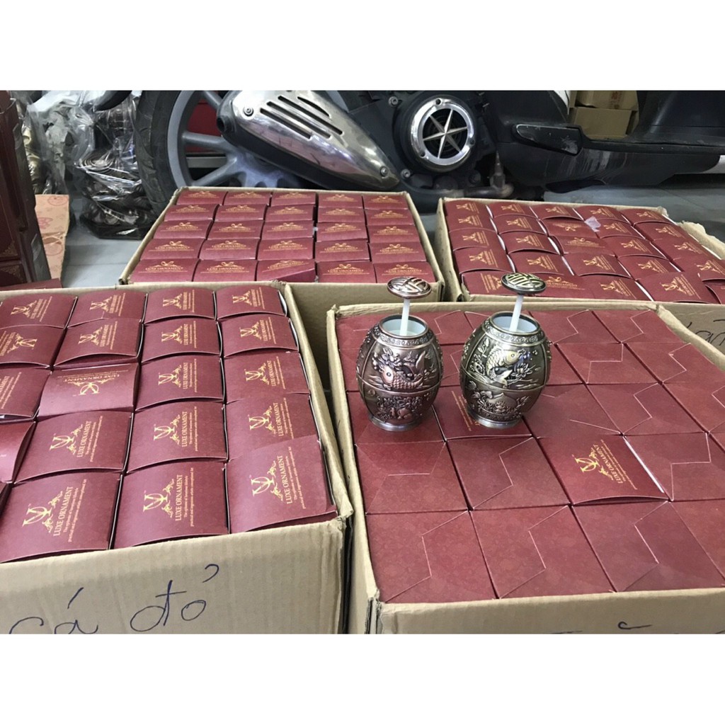 Lọ Đựng Tăm Cá Vàng