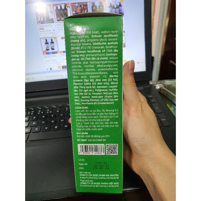 Dầu gội dược liệu Jasunny natural