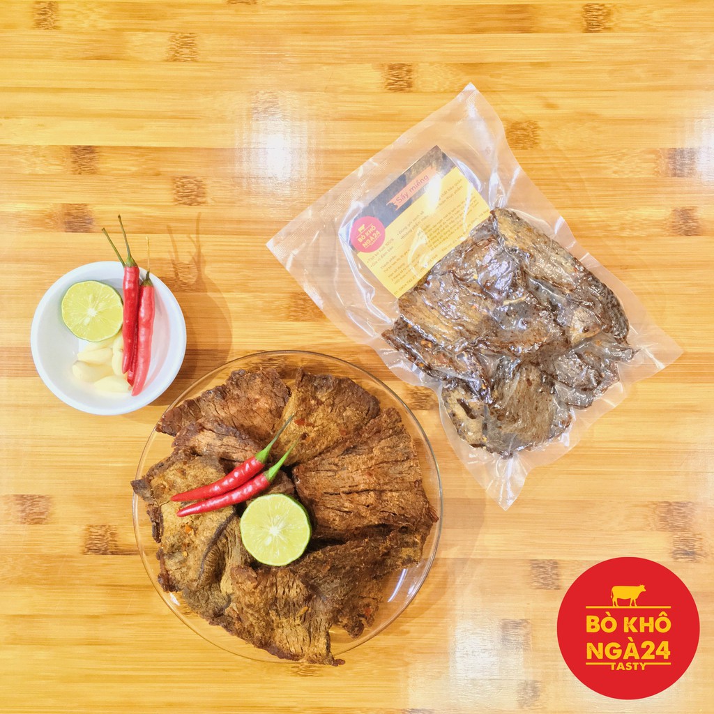 [Ăn là mê - ảnh thật] 500gr Bò khô SẤY Ngà24 100% từ thịt bò tươi | BigBuy360 - bigbuy360.vn
