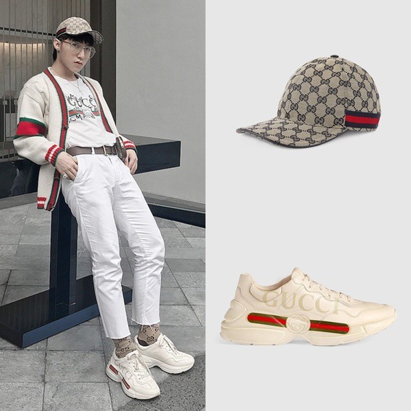 Nón kết mũ lưỡi trai kẻ ca rô 2 viền đỏ thời trang phong cách ( vàng ghi xám )