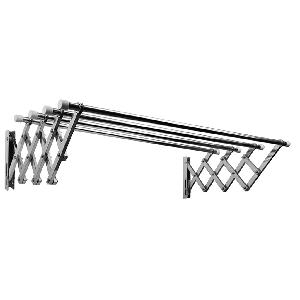 Giàn phơi thông minh co giãn inox 201 dài 1m, 1m2, 1m5 ống 19mm - giàn phơi quần áo co giãn thông minh