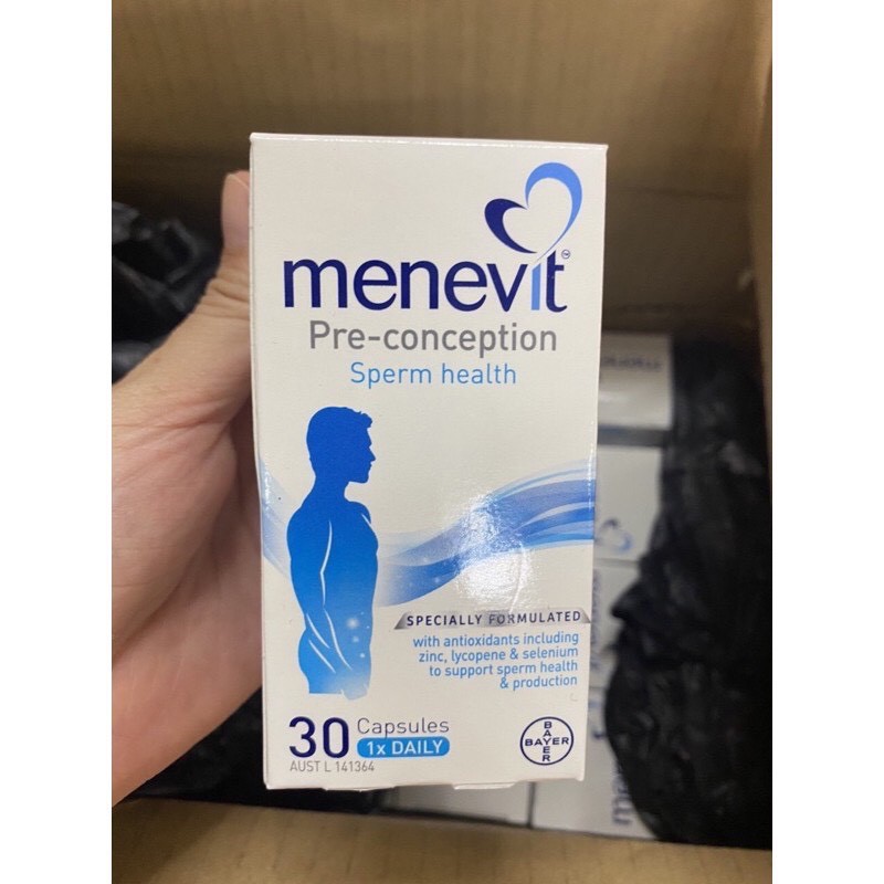 VIÊN UỐNG MENEVIT GIÚP CẢI THIỆN VÀ NÂNG CAO CHẤT LƯỢNG TINH TRÙNG 30 viên/90 viên (Úc)