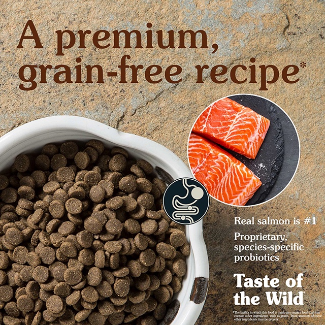 Thức Ăn Cho Chó Bull Pháp Taste Of The Wild Da Lông, Cơ Bắp Bao 2kg -  Pacific Stream Cá Hồi Xông Khói, Rau Củ Quả