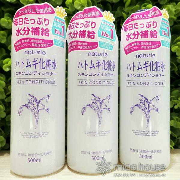 NƯỚC HOA HỒNG GẠO DƯỠNG ẨM NATURIE NHẬT BẢN 500ML