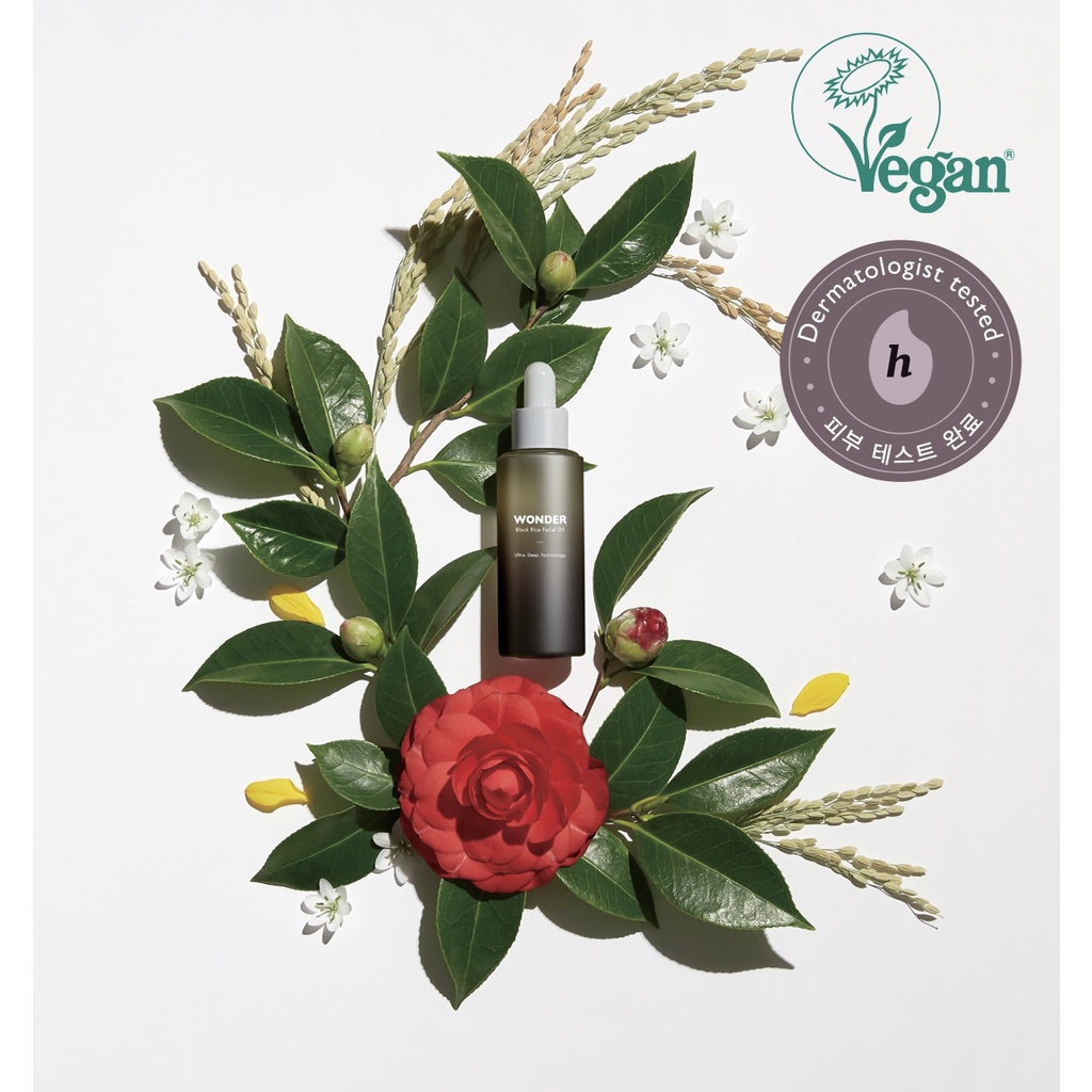 Tinh Dầu Cám Gạo Đen thuần chay HaruHaru Wonder  30ml