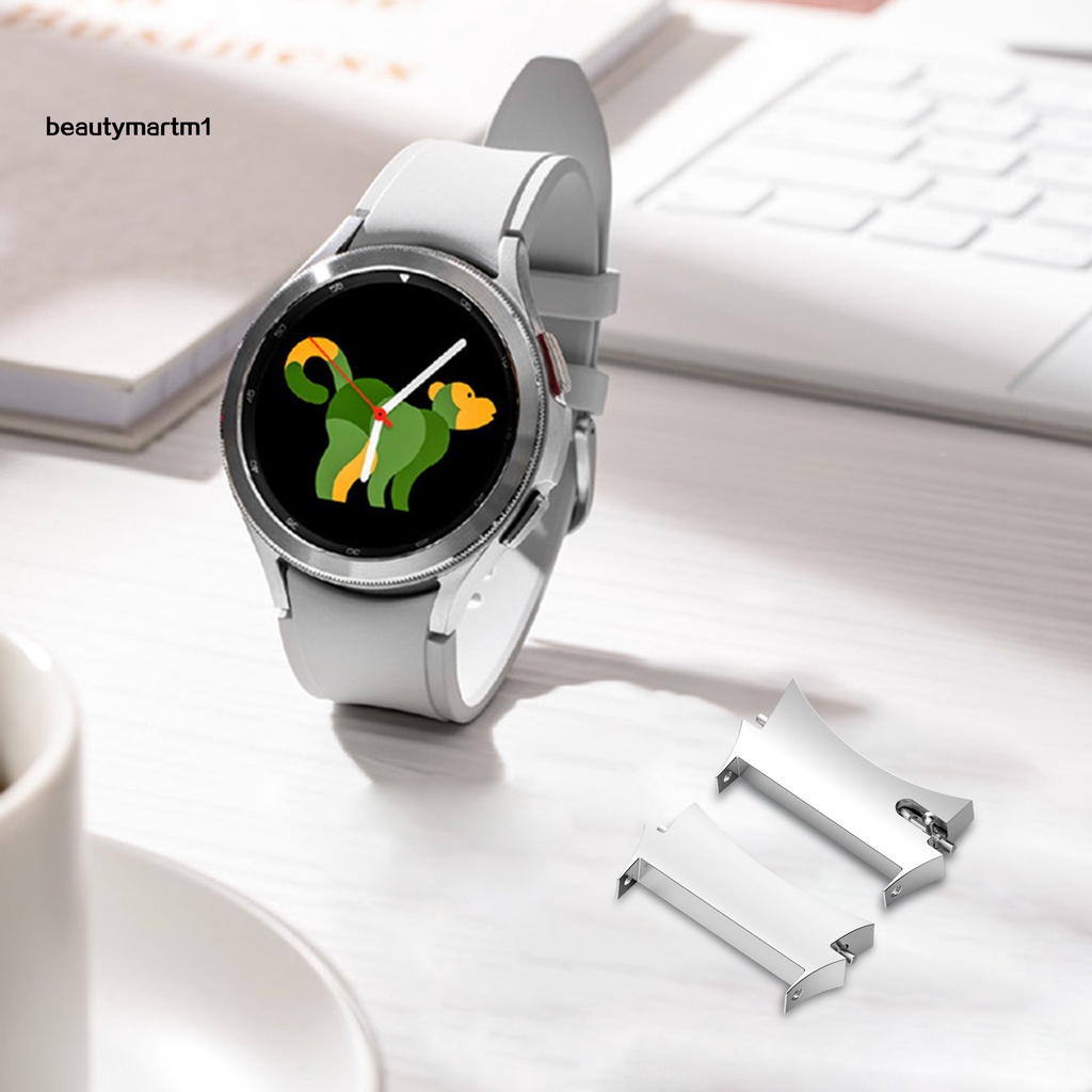1 Cặp Khóa Dây Đeo Thay Thế Bằng Thép Không Gỉ Chắc Chắn Beautymartm1 Cho Đồng Hồ Thông Minh Samsung Galaxy Watch 4 / Watch 4 Classic