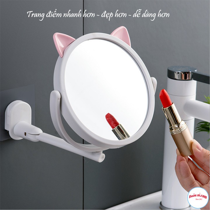 Gương Gắn Tường Xoay 360 Độ Tai Mèo Cute Mẫu Mới Siêu HOT - 00787