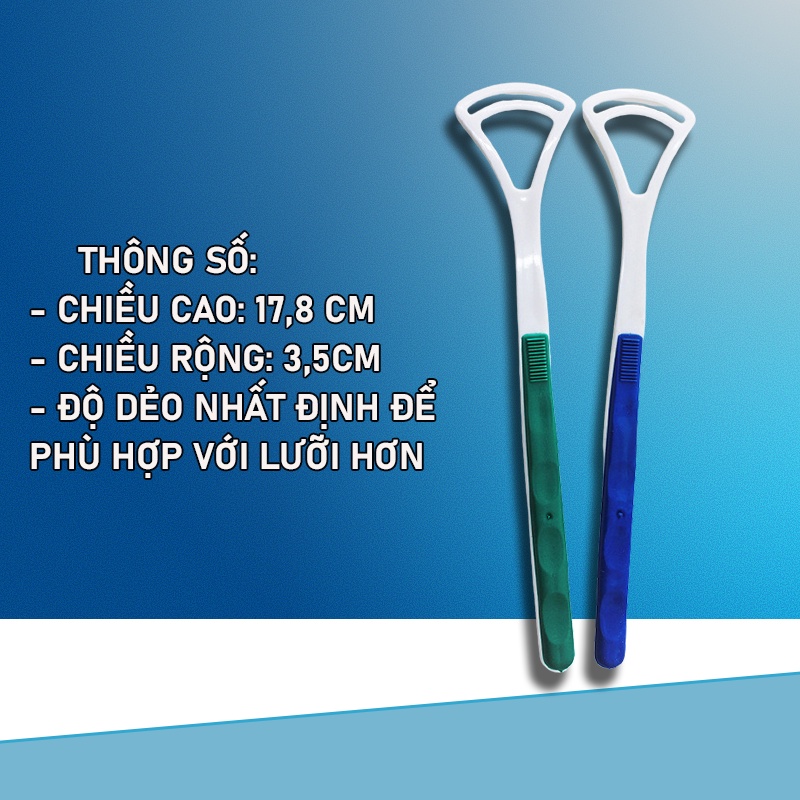 Dụng cụ cạo lưỡi cao cấp Time Life Tongue Care, Làm sạch lưỡi chống hôi miệng