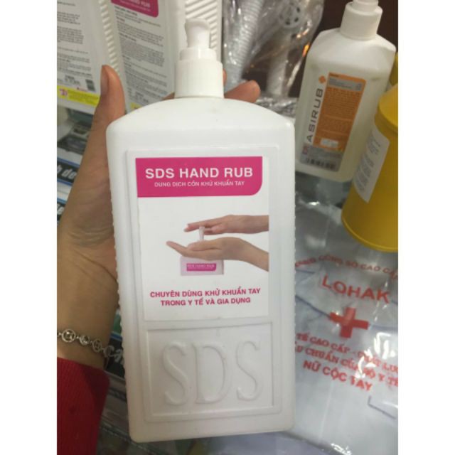 Nước rửa tay khô sát khuẩn SDS Hand Rub có vòi xịt