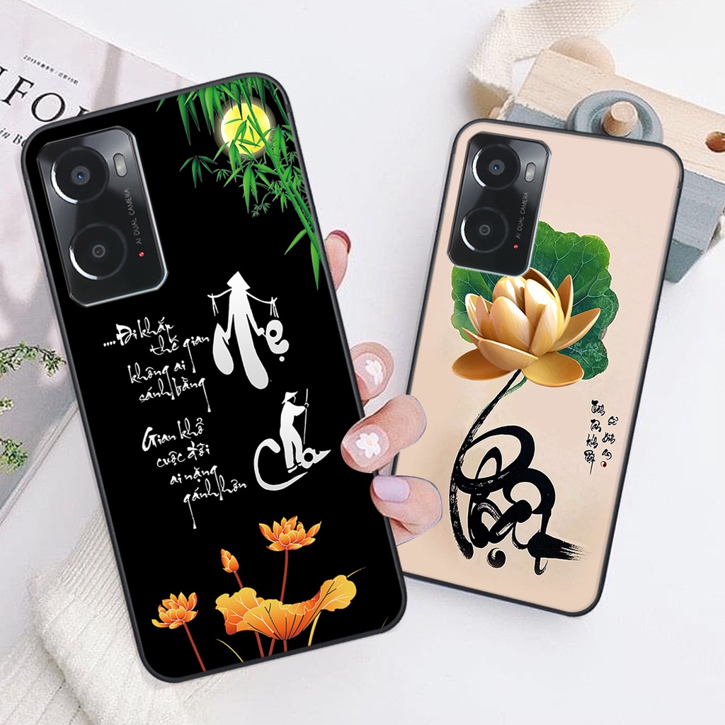 Ốp lưng Oppo A36 / A76 / A96 4G in hình chữ tài chữ lộc, Cha Mẹ, bình an SIÊU ĐẸP