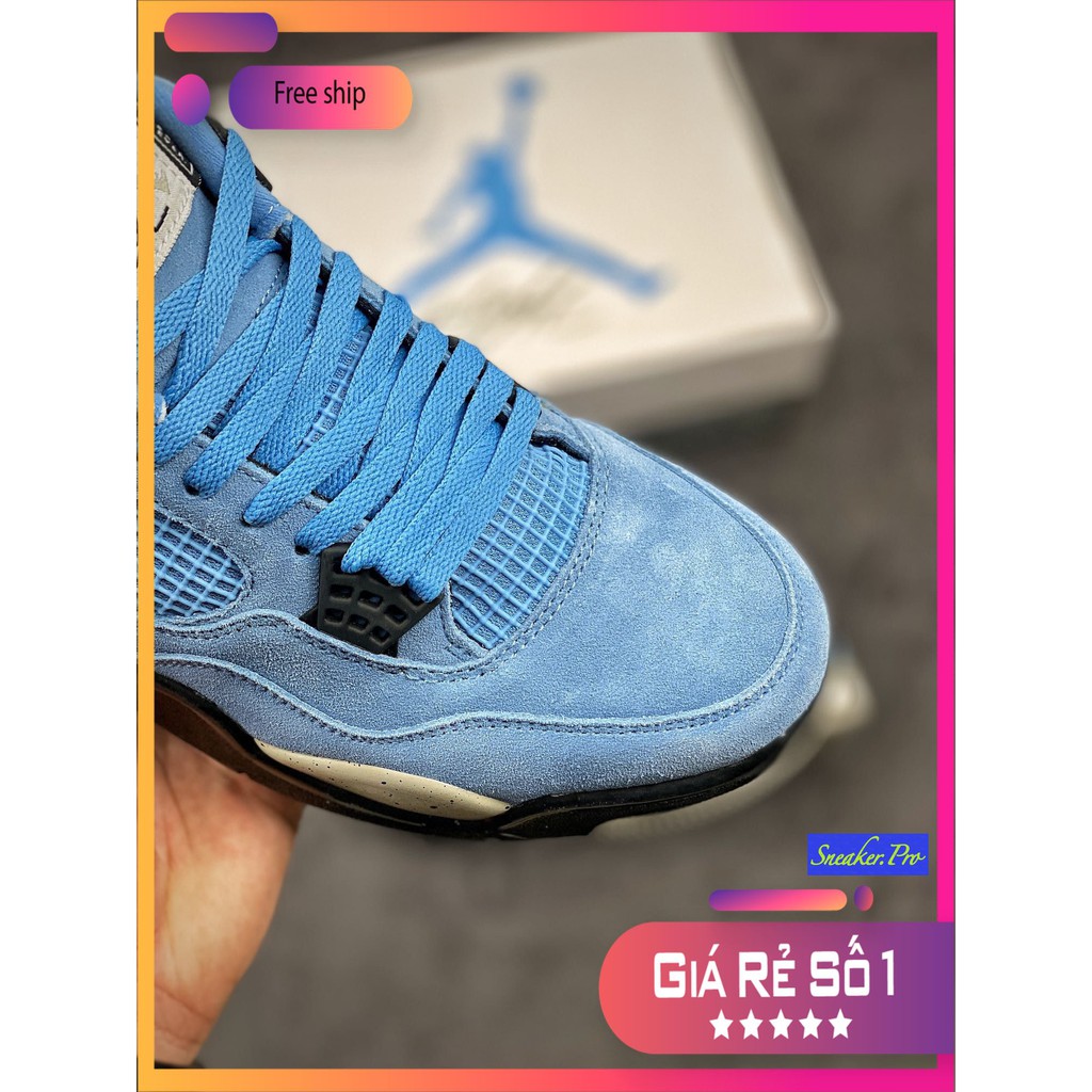 Giày thể thao Air Jordan 4 Retro University Blue  siêu đẹp, siêu hot dành cho nam và nữ