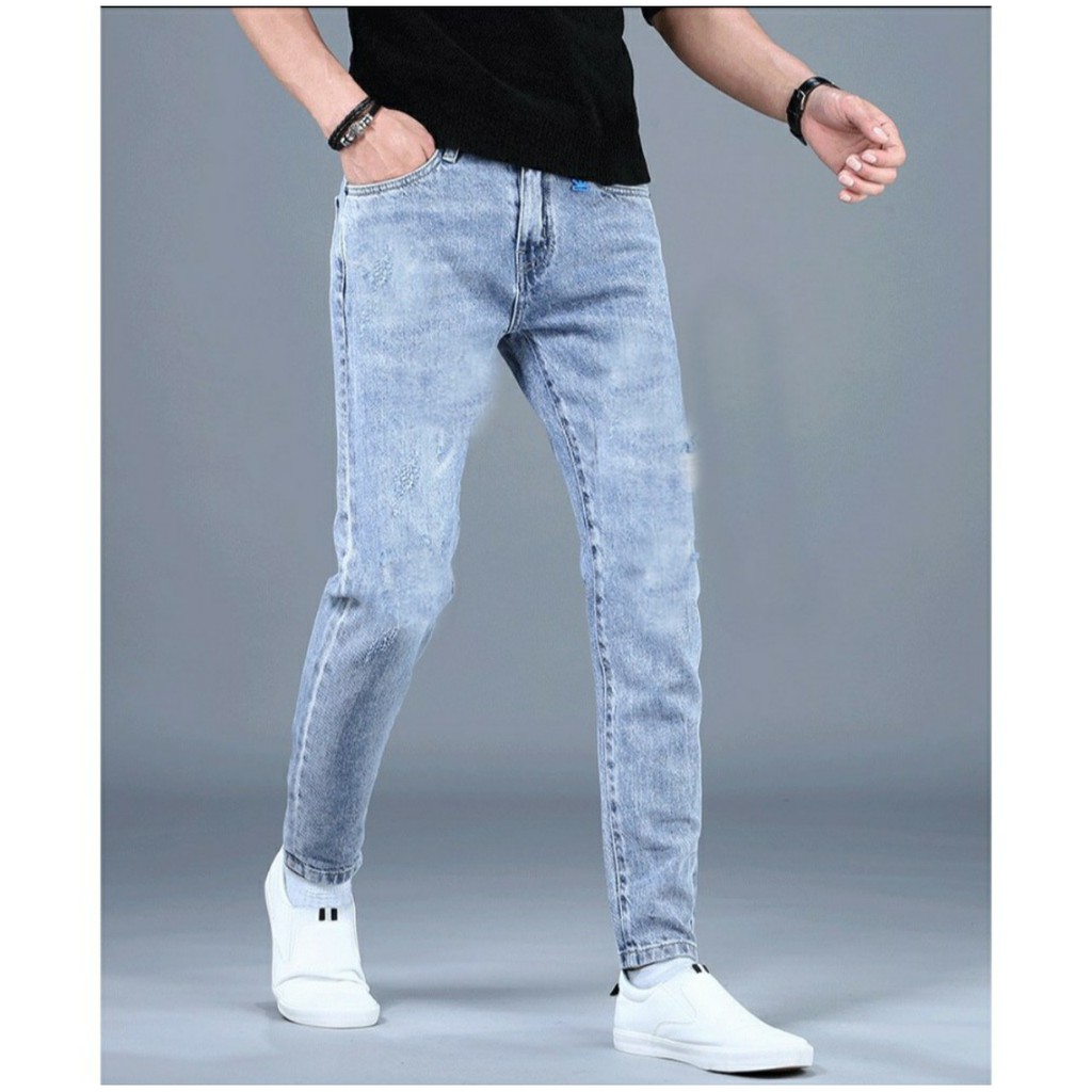 Quần jean nam Freeship co giãn dáng côn cao cấp