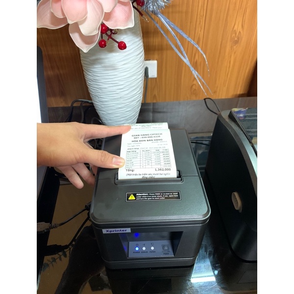 Máy in hoá đơn K80 Xprinter H200U/Q80C/T80A 2023 dao tự cắt