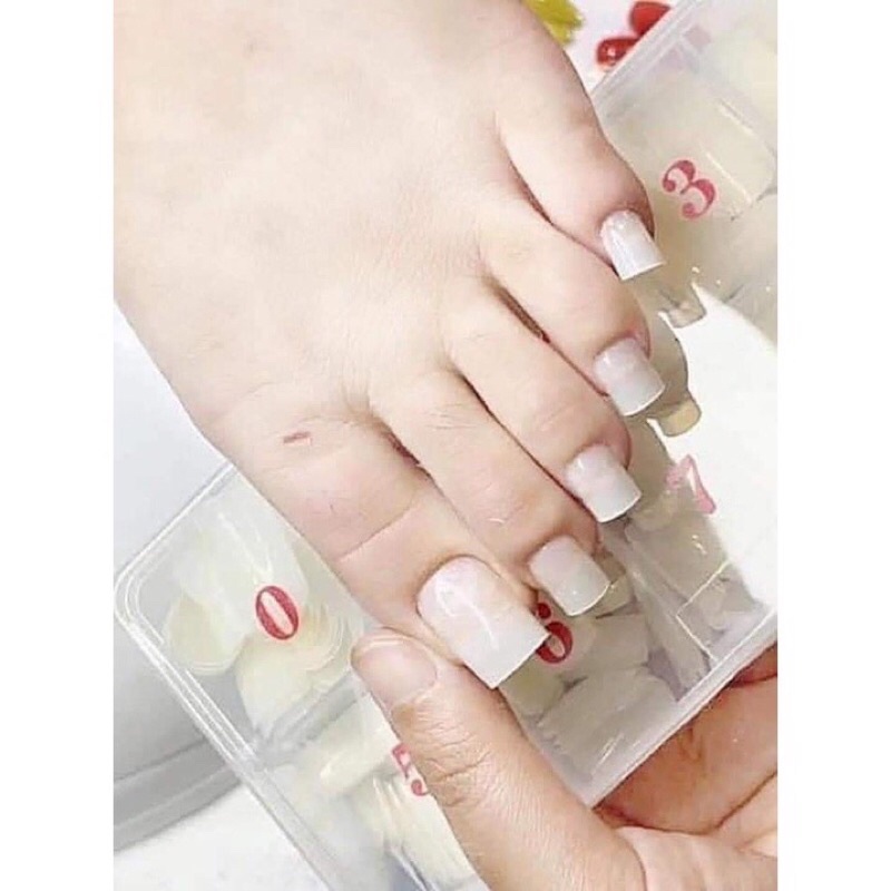 Móng úp chân form dài - hộp 500 móng đủ size