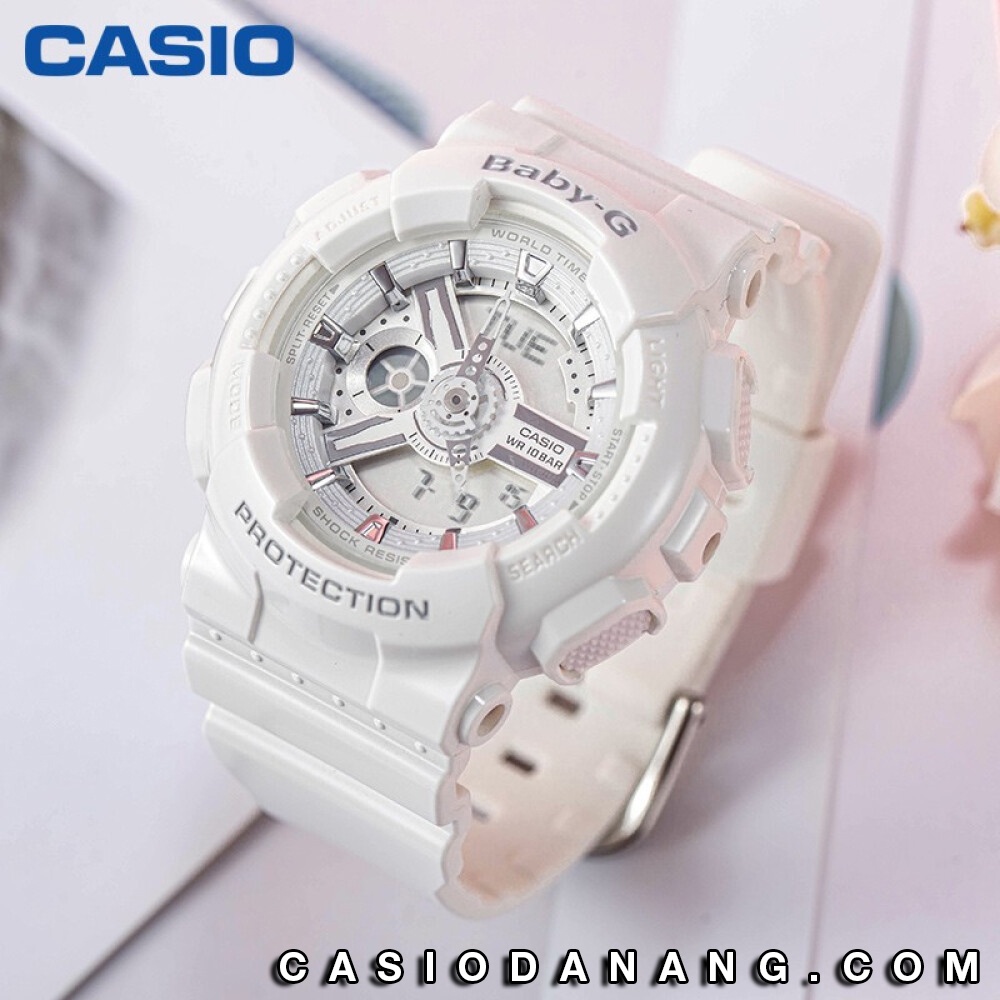 Đồng hồ nữ dây nhựa Casio Baby-G chính hãng Anh Khuê BA-110-7A3DR