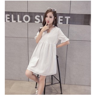 Váy Bầu Cao Cấp Trắng