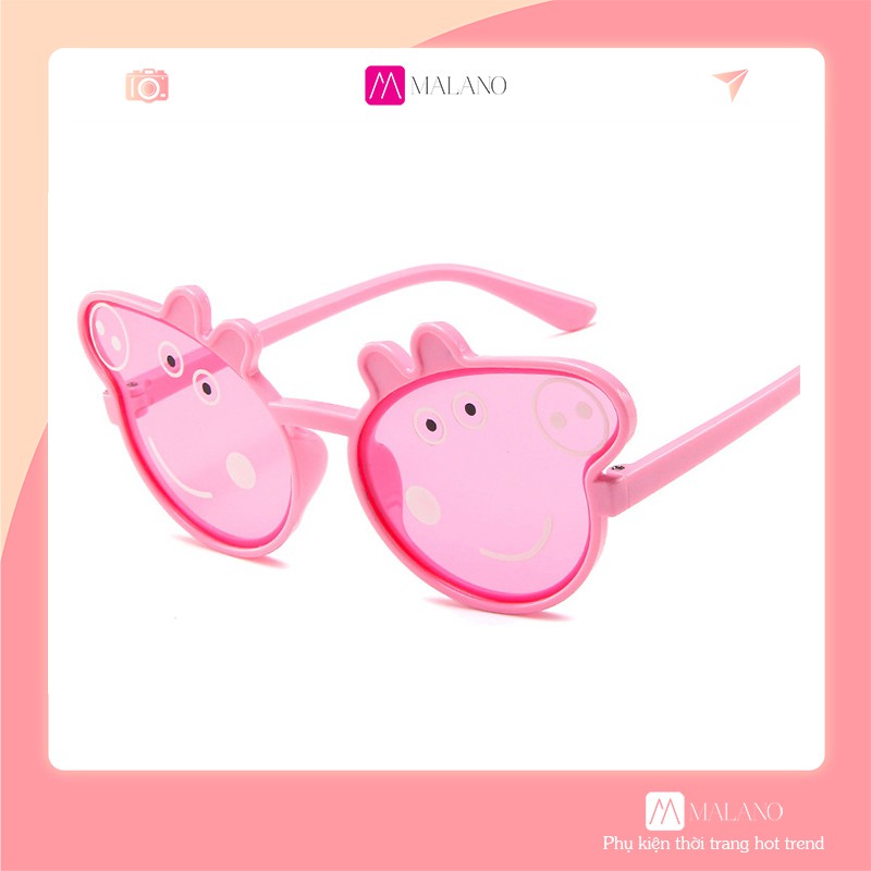 Kính Cho Bé MALANO Kính Trẻ Em Mắt Kính Chống Tia UV Thời Trang Peppa Pig Cực Yêu Cho Bé FGK-001222