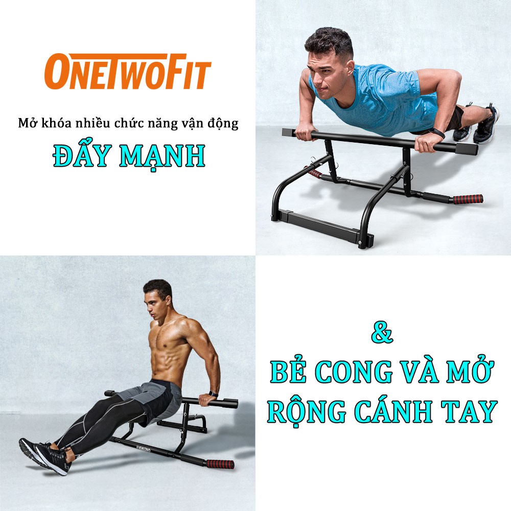 OneTwoFit xà đơn Thanh ngang có thể điều chỉnh trên cửa Pull-up bar Thanh tập xà đơn treo tường gắn cửa OT216