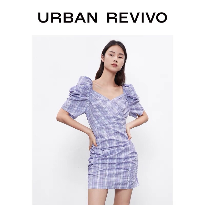 Đầm sọc tím Urban Revivo