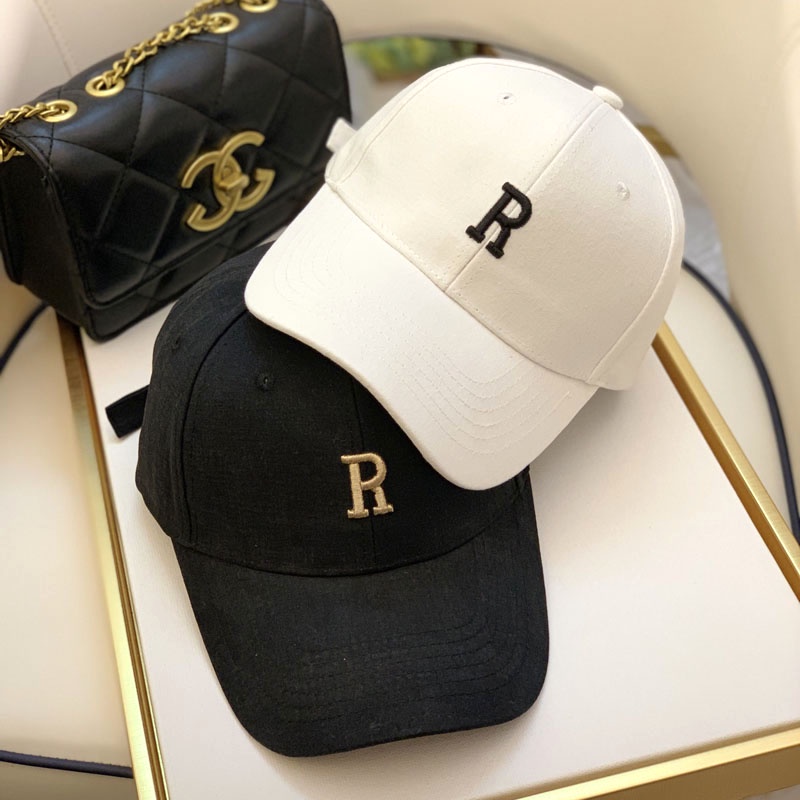 Mũ lưỡi trai cứng chống nắng thêu chữ phong cách Hàn Quốc thời trang xuân hè cho nam và nữ