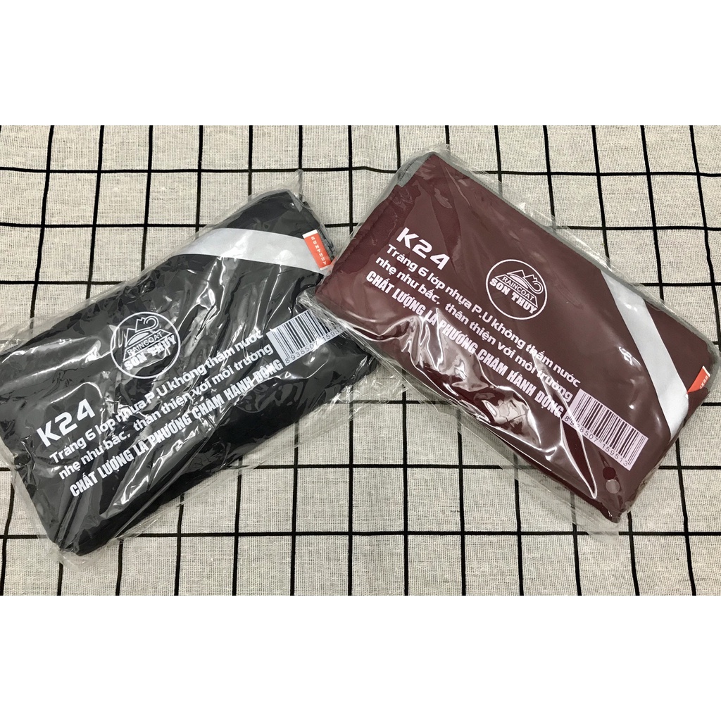 Áo mưa K24 cao cấp- siêu nhẹ 1 đầu chính hãng Sơn Thủy