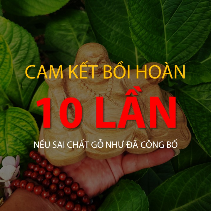 Tượng gỗ DI LẶC TỌA TRÊN TIỀN VÀNG dáng hoan hỉ, gỗ BÁCH XANH dùng để trên ô tô hay trang trí nhà cửa