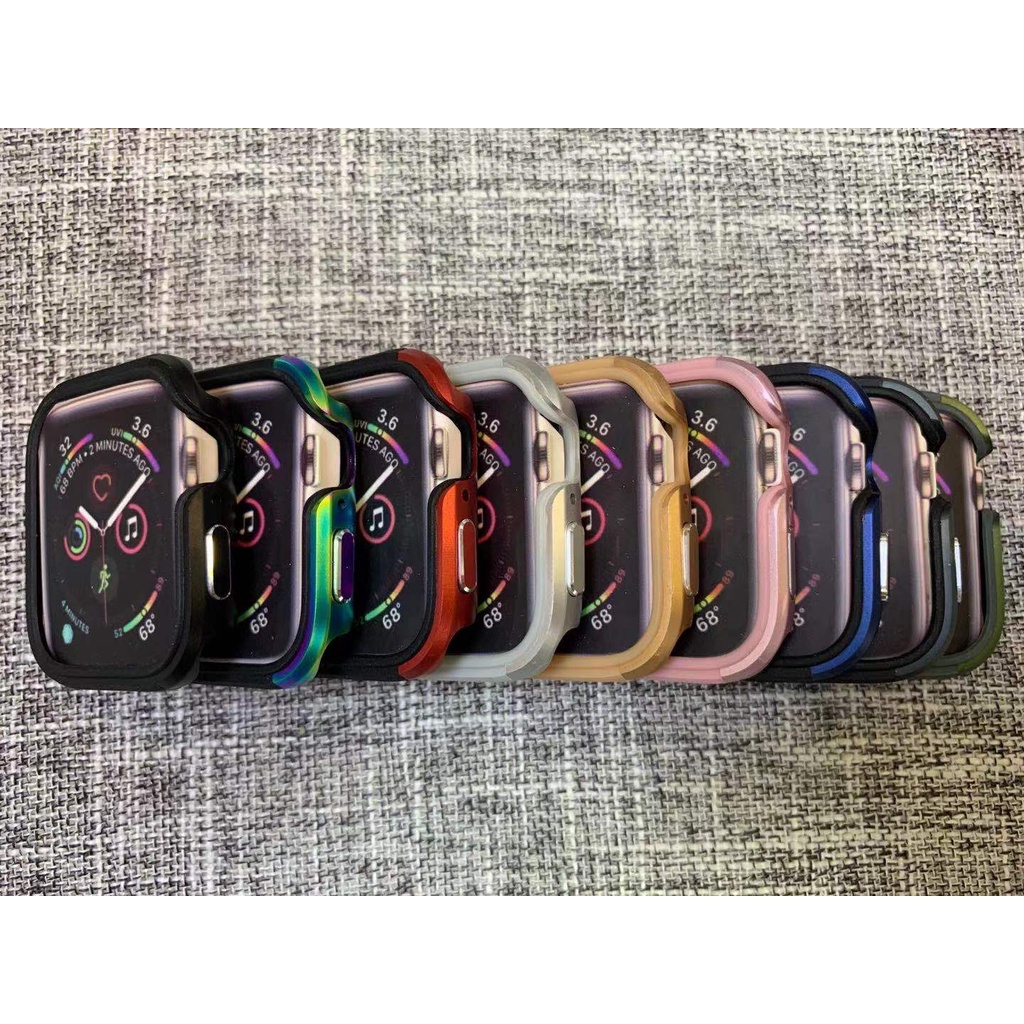 Vỏ Nhôm silicone Bảo Vệ Cho Đồng Hồ  Watch se/6/5/4/3/2/1, 38mm/42mm/40mm/44mm