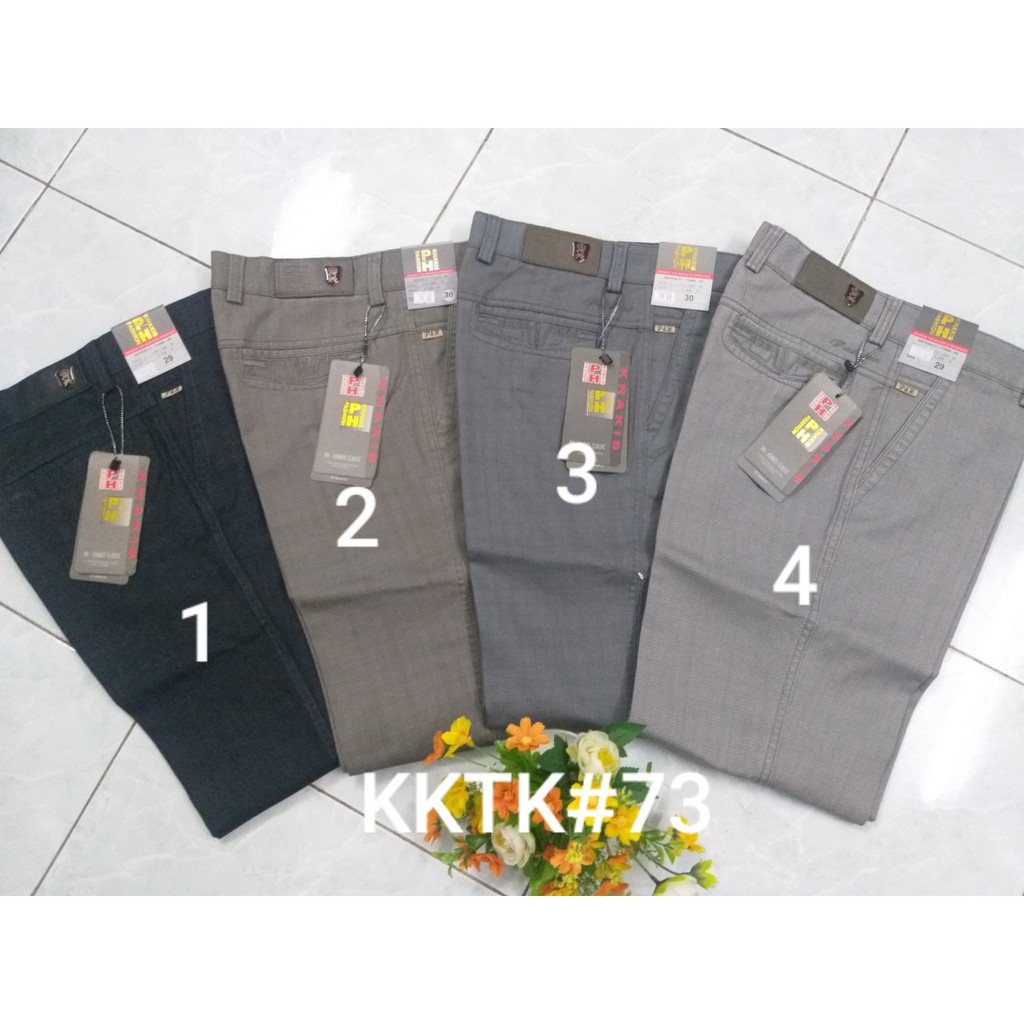 Quần kaki nam trung niên ống suông cao cấp KK073- Xưởng may Phúc Hằng